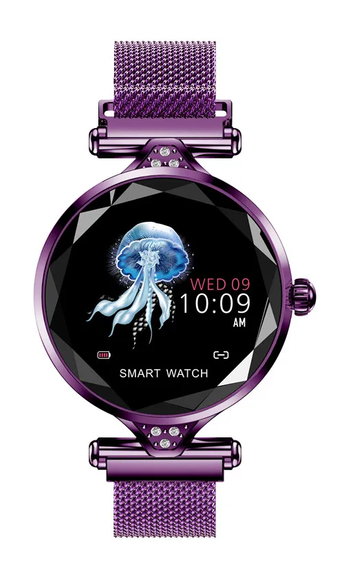 purple bluetooth F10C IP68 водонепроницаемый смарт-Браслет фитнес-трекер с пульсометром и кровяным давлением - Цвет: purple