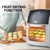 MIUI 10L/12.7 QT Air Fryer Oven No Oil Toaster for Home Electric Rotisserie Oven with LED Digital Touchscreen Frying Machine 5in1