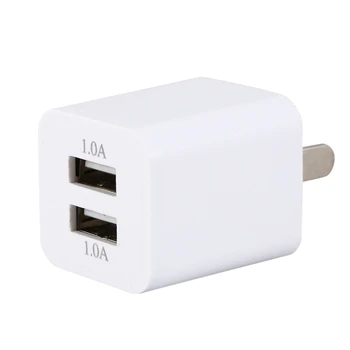 

5V 1A Dual 2 Port USB AC100-240V Wall Home Charger Power Adapter Universal Travel for MobilePhone Tablet Radio Walkie Talkie US
