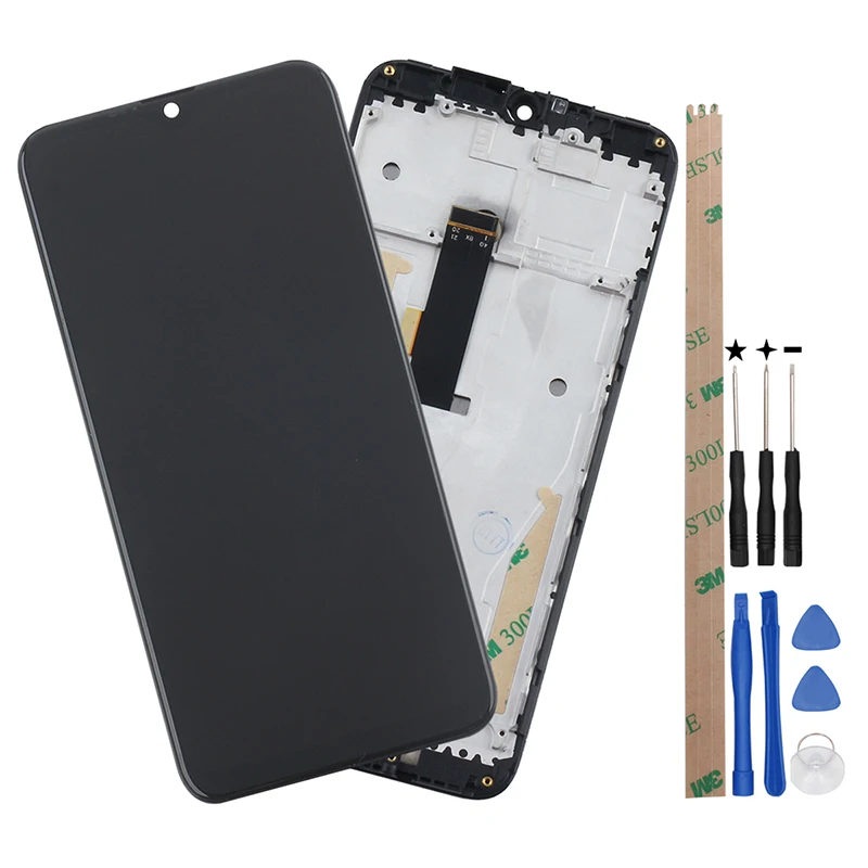 Для Ulefone power 6 ЖК-дисплей и сенсорный экран с рамкой 6,3 ''для Ulefone power 6 экран+ инструменты и клей+ пленка