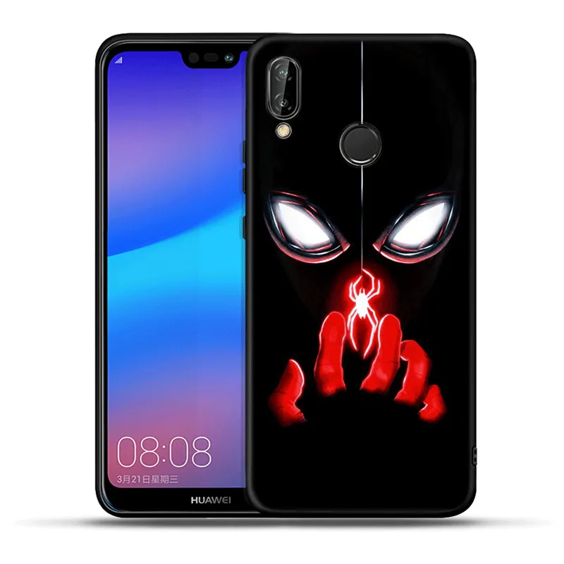 Герои Marvel Человек-паук Железный человек для huawei mate 20 10 P30 P20 P10 P9 P8 Lite Pro P Smart Мягкий силиконовый чехол Etui