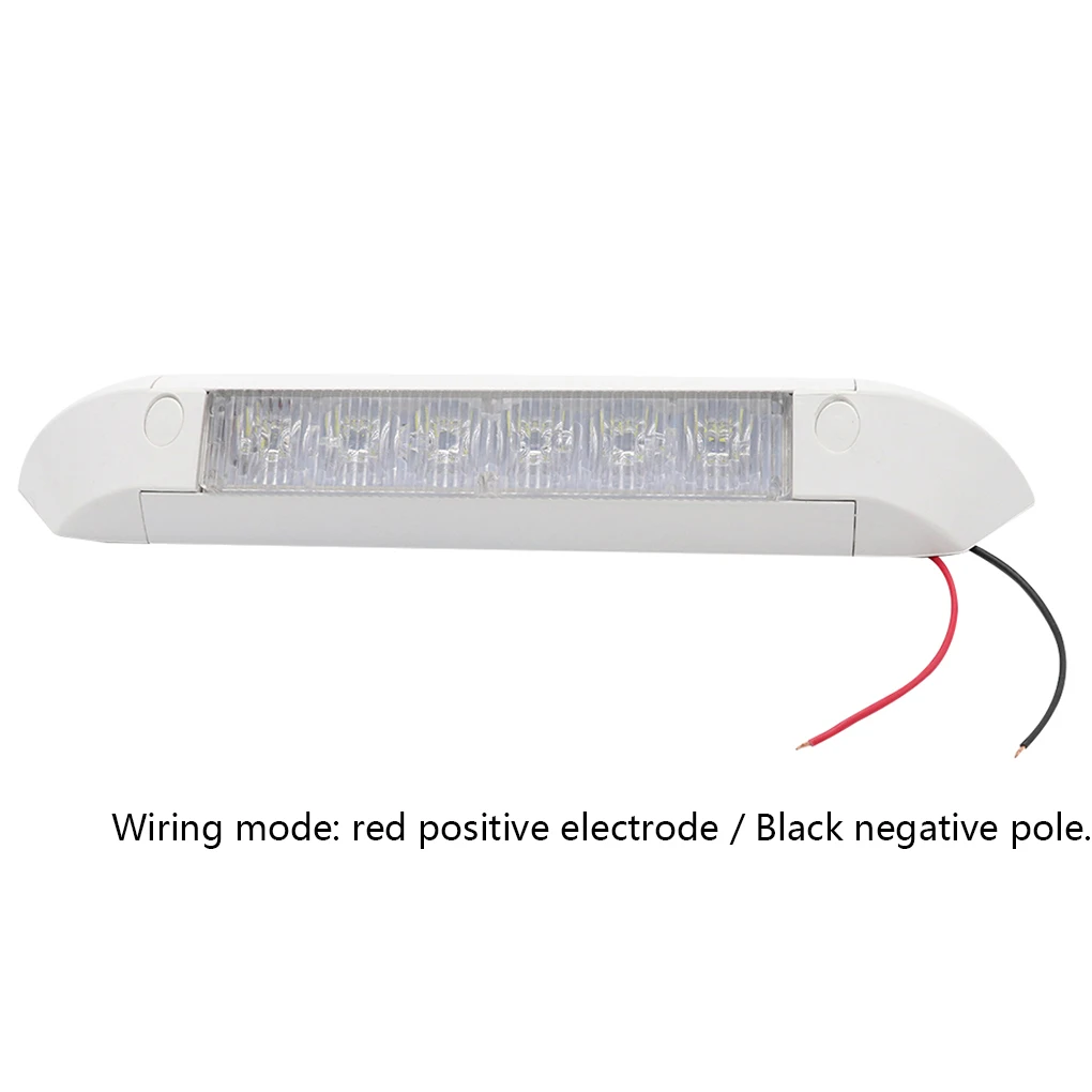 RVs Sunshade Light 6 LED Spotlight 6000K White Light 12V 1.6W Aluminum Alloy Car Lamp Auto Parts