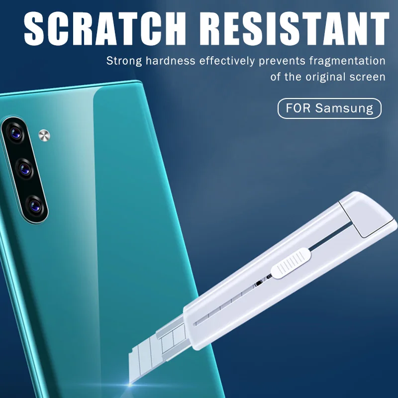 35D полное покрытие Гидрогелевая пленка для samsung A50 A70 A10 A40 A20 A60 A30 A80 A90 Note 9 10 Plus Защитная пленка для задней панели не стекло