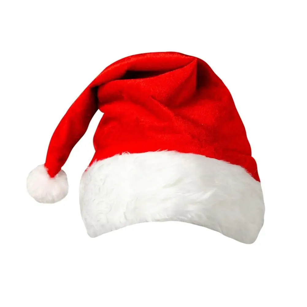 

2019 Merry Christmas Hats Caps Santa Claus Gold Velvet Cap Christmas Gift New Year Cap Merry Christmas Xmas Holiday
