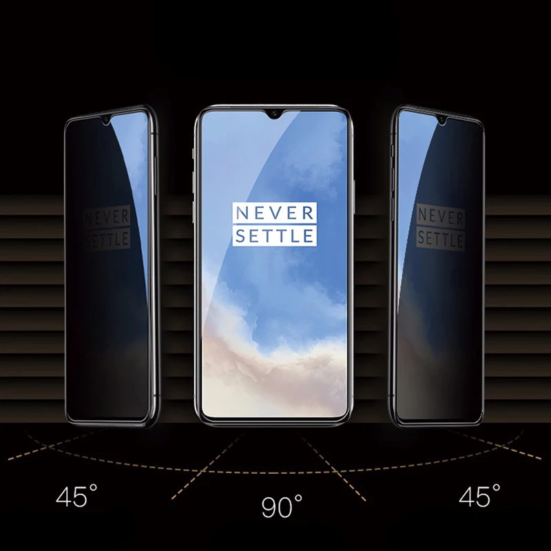 Полное покрытие Защита экрана для OnePlus 7 7 T 6 T анти шпион закаленное стекло для One Plus 7 T 7 T 6 T 6 T стекло es черный