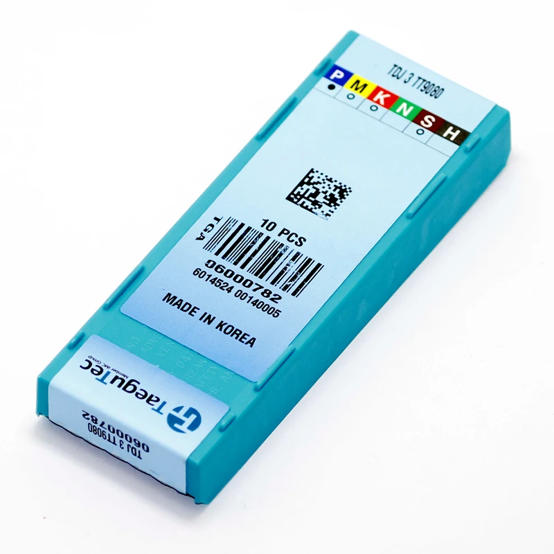 TDJ3 TT9080 10 шт./лот TaeguTec пробор и пазовки вставки