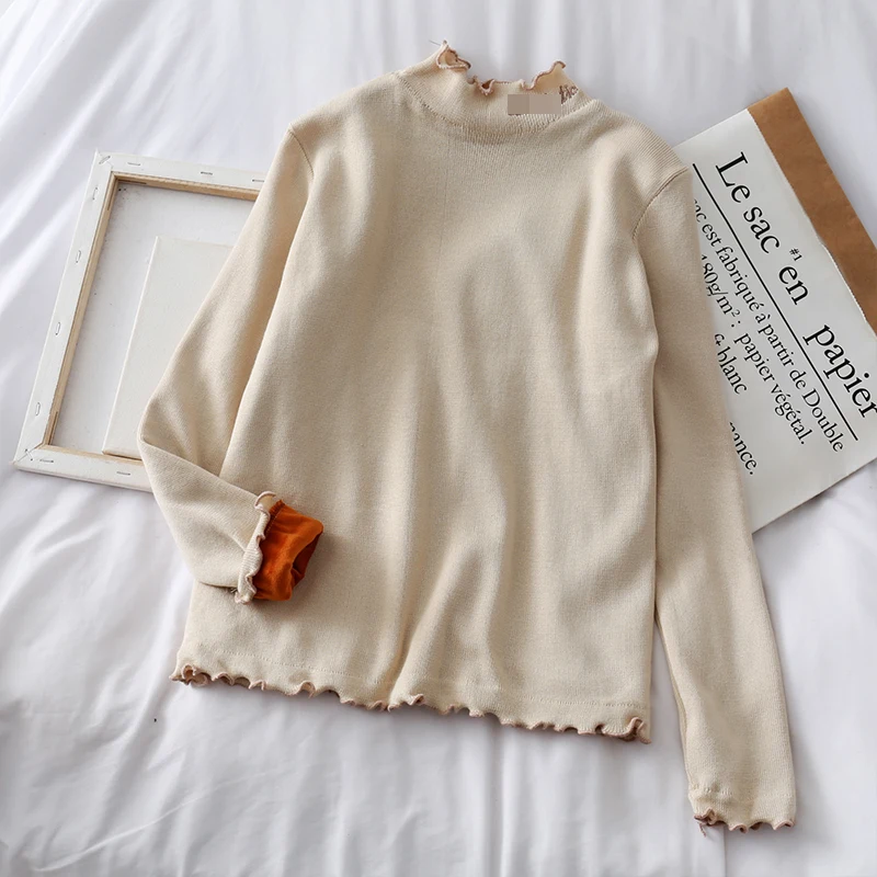 Pull Femme Turtleneck Sexy Knitted Pullovers Shirt Long Sleeve Tops Spring Autumn Sweater Women Clothes 2020 Ropa Mujer ZT5260 | Женская