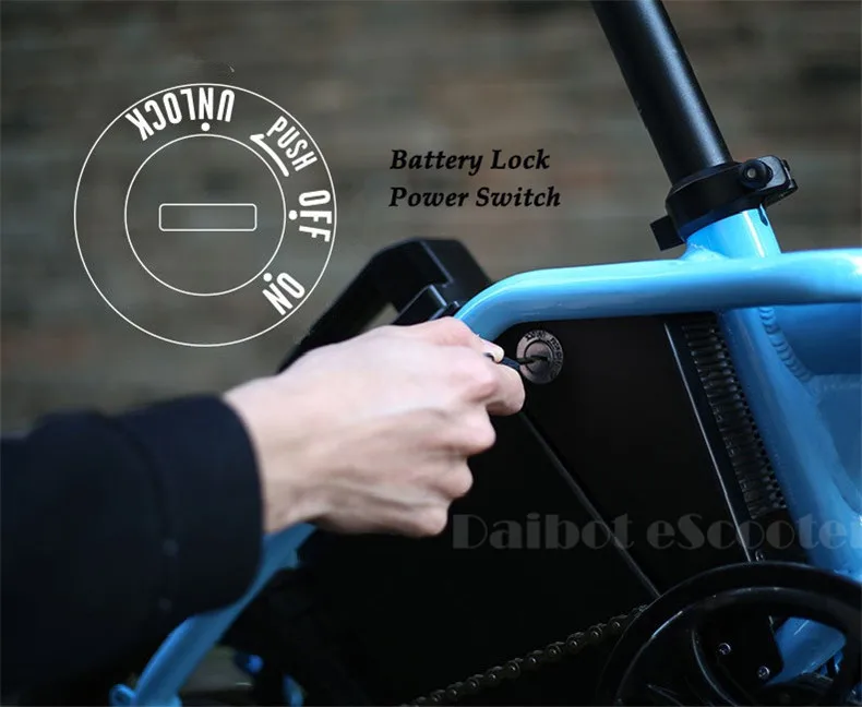 Best Daibot Portable Electric Bike 14 Inch Two Wheel Electric Scooter Three Cycling Mode 300W 48V Folding Electric Bicycle For Adult 25