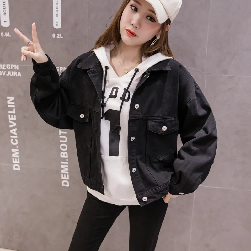 

2020 New Style Versatile Jeans Coat Female Korean-style Trend of Fashion Spring and Autumn Coat Slim Fit Denim Top WOMEN'S Dress