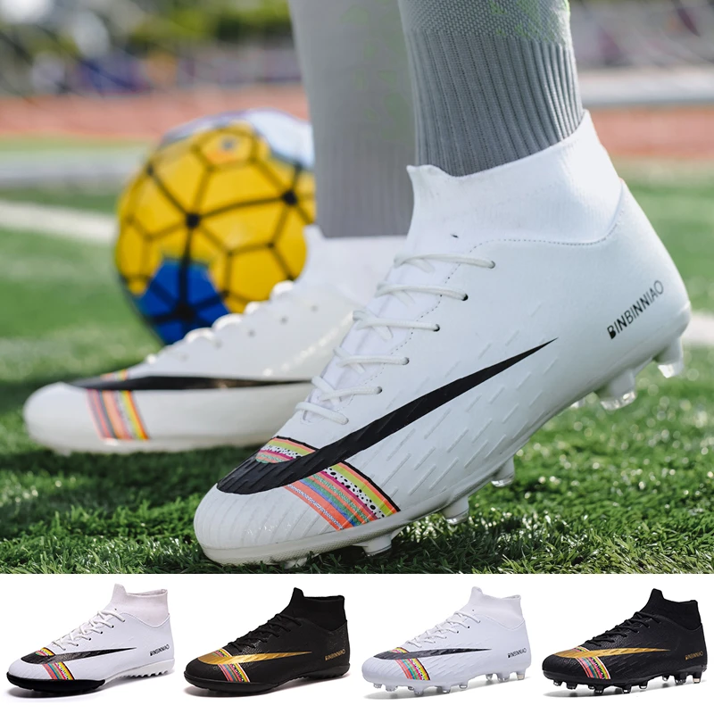 zapatos de fútbol Botas de fútbol Unisex, calzado de fútbol profesional para niños, botas ligeras escolar de - AliExpress