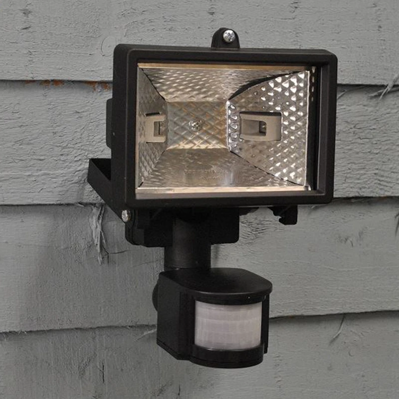 Sturen nep Laatste 150/500W Halogeen Schijnwerper & PIR Veiligheid wall Light Motion Sensor  Outdoor Tuin Garage Yard lamp 220v r7 verlichting fixures|Schijnwerpers| -  AliExpress