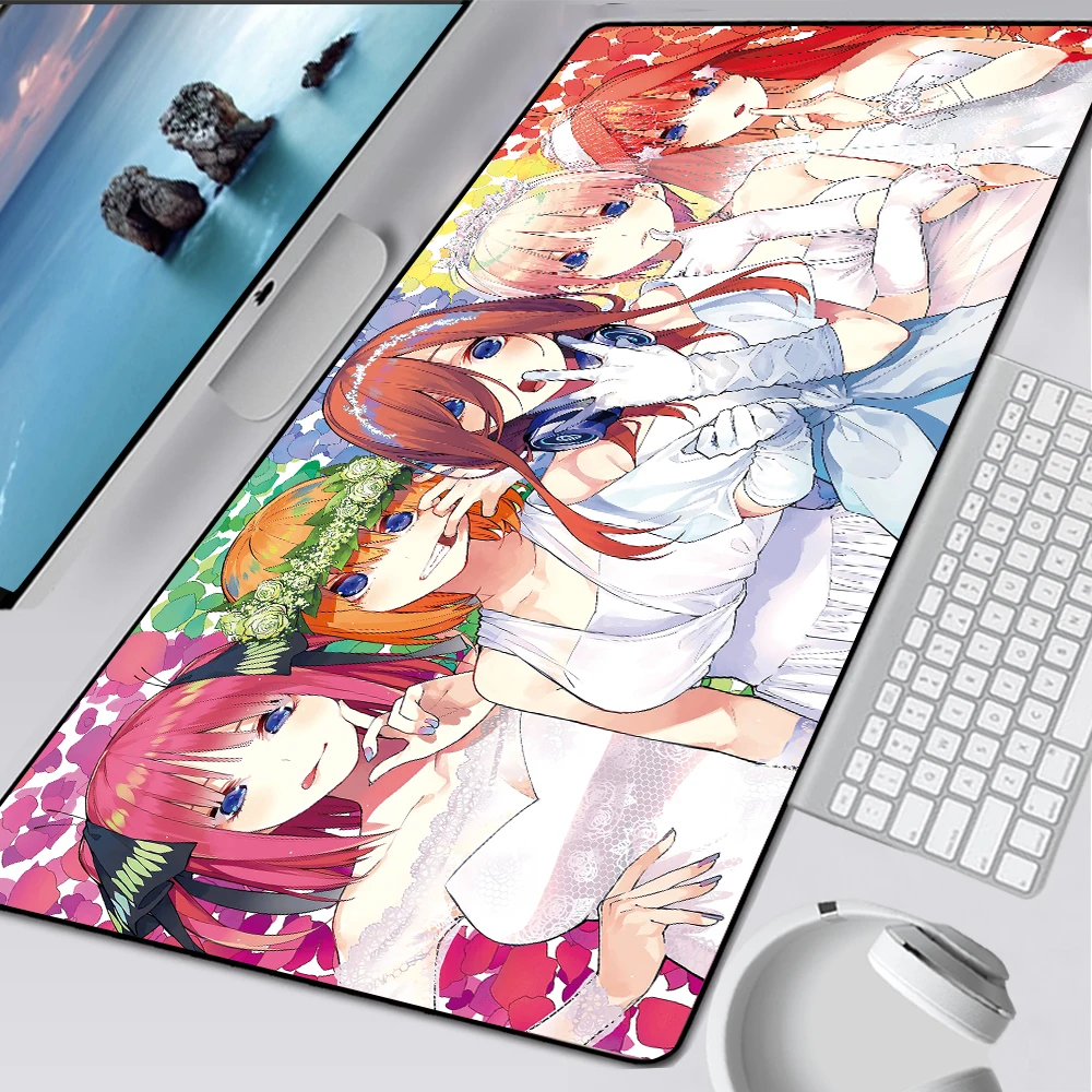 Kawaii Large Anime Mousepad Gamer Girl Quintuplets Otaku XL Mouse Pad Cartoon Computer Keyboard Deskmat Carpet Gaming Accessorie |