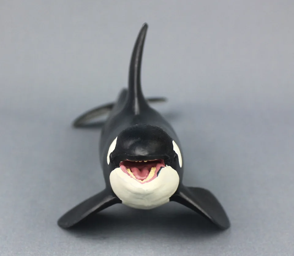 Большой размер Orca Killer Whale Orca модель морского организма пластиковый КИТ модель животного детская игрушка