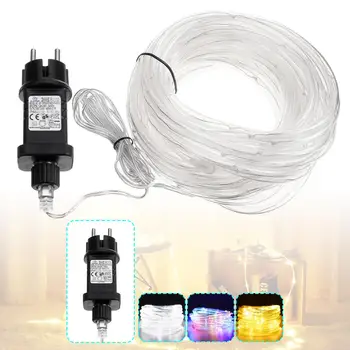 

100LED Christmas String Lights Waterproof LED Fairy Light Outdoor Wedding/Party Garden Decoration Rope Tube 10M LED Garland Lamp