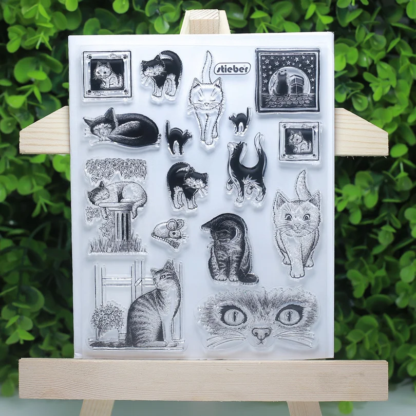 Cat Sexey Cute Tiebe Transparent Clear Stamps For Scrapbooking/sewing
