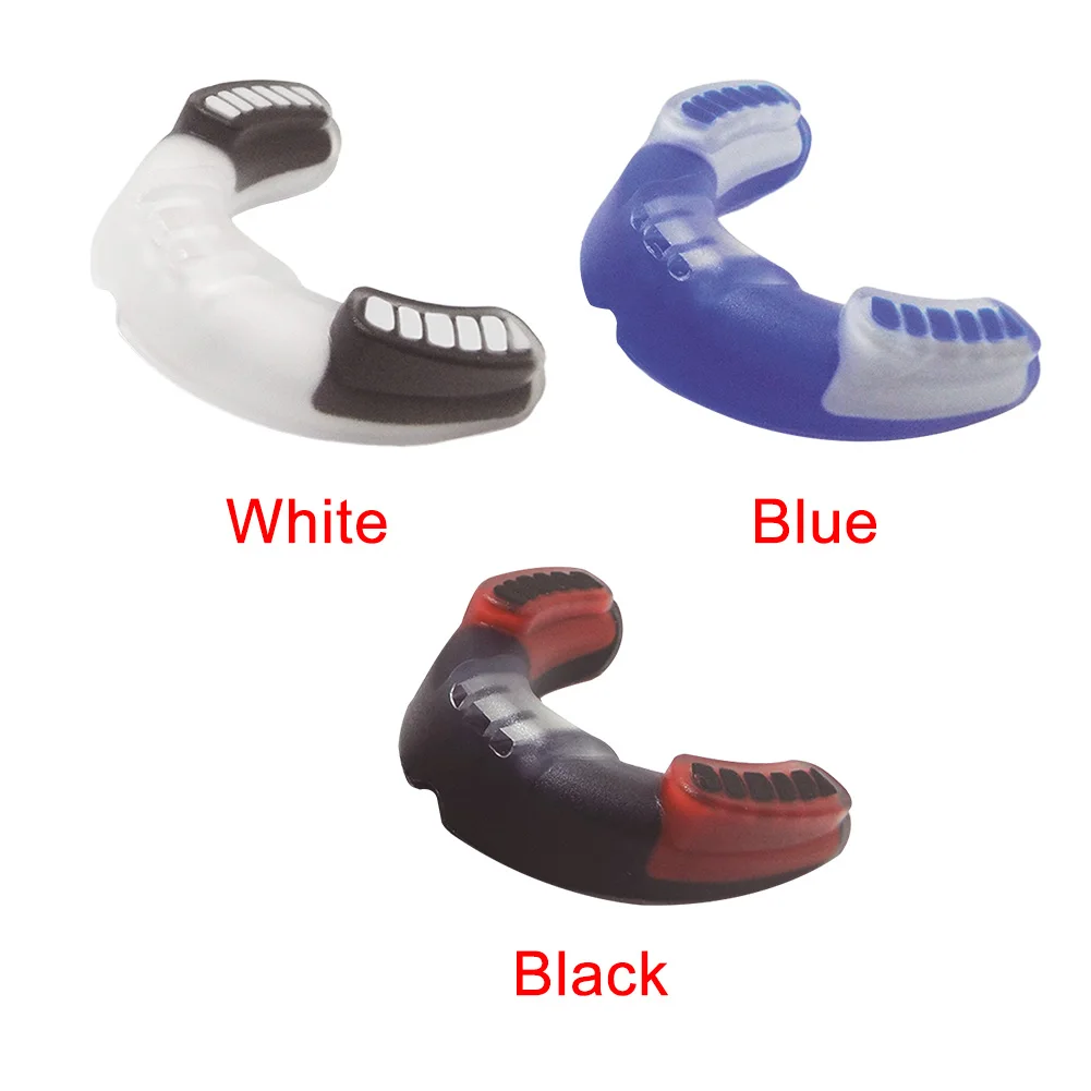 Защитное снаряжение Защита рта безопасность Баскетбол бокс односторонний взрослый уход щит зубная скобка с Flowport Спорт Sanda