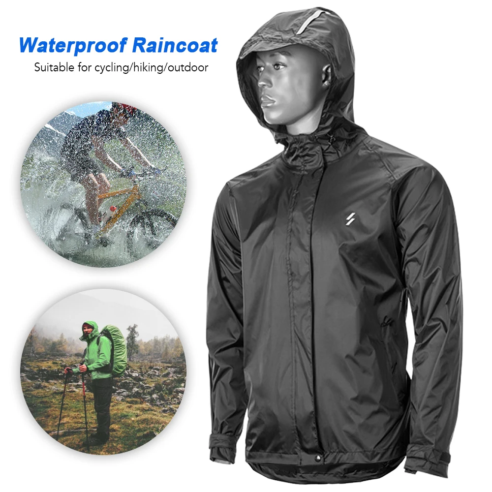Lixada Men Waterproof Windproof Cycling Jacket MTB Bicycle Rain Jacket Outdoor Sport Running Raincoat Lixada Men Waterproof Windproof Cycling Jacket MTB Bicycle Rain Jacket Outdoor Sport Running Raincoat