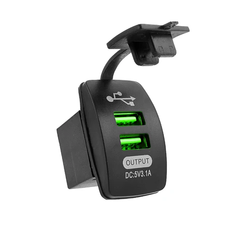 Universal Car Charger Waterproof Dual Port Auto Adapter Outlet DC 12V 24V Mobile Phone Charger For Iphone Xiaomi Redmi