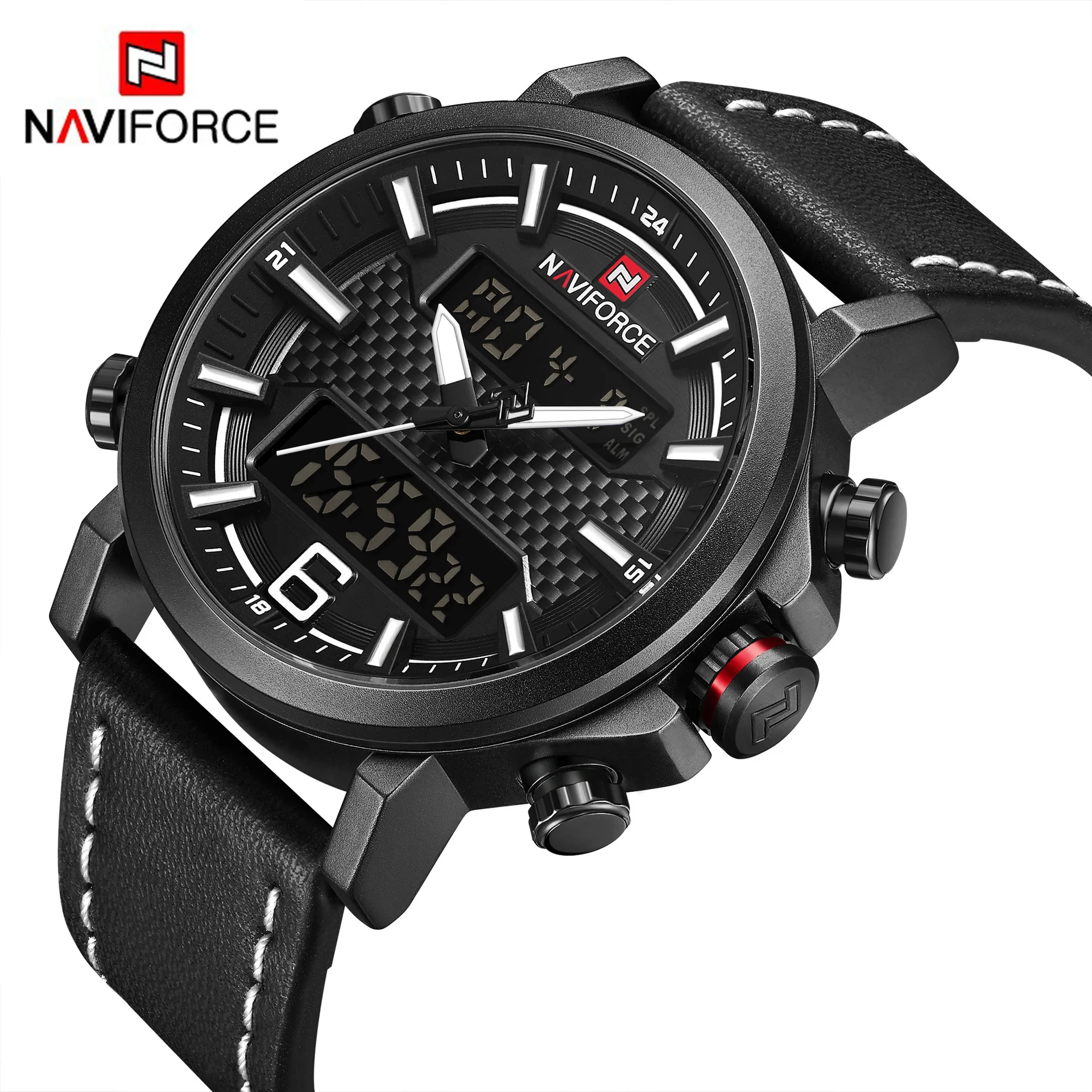 

Hot Sales naviforce Xiang 9135 Students Sports Quartz Watch Multi-functional Waterproof MEN'S Watch