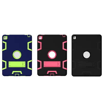 

Heavy Duty Shockproof Case Cover With Hard Stand For iPad Pro 9.7inch Dark Blue + Yellow Green