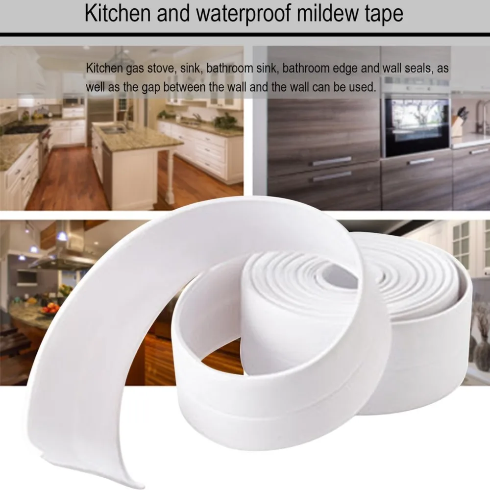 Kitchen And Bathroom Waterproof And Mildewproof Tape Kitchen Joints Moistureproof And Waterproof Strip Bathroom Stickers