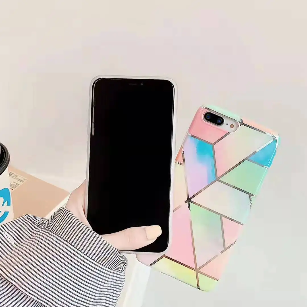Ourpho чехол для телефона для iphone 7 чехол Высококачественный мягкий глянцевый IMD Funda для iphone X XS Mas 6 7 8 Plus Pattren Coque