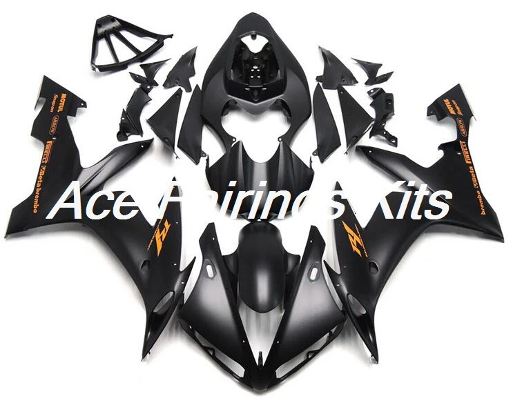 Топ впрыска ABS мотоцикл обтекатель подходит для Yamaha R1 2004 2005 2006 04 05 06 YZF R1 Полный обтекатели матовый черный BR