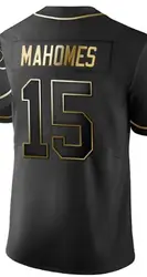 Custom Embroidery For Men Women Kid Youth Patrick Golden Black American Football Jersey
