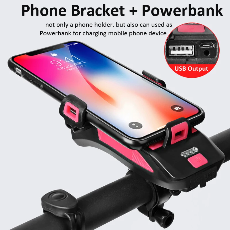 Велосипедный держатель для телефона 4 в 1 зарядного устройства Power bank Charger