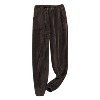 

Autumn Women Casual Gym Sweatpants Workout Fleece Trousers Solid Thin Winter Warm Female Sport Pants #F