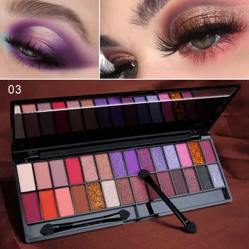 

28 Colors Eyeshadow Palette Shimmer Glitter Matte Eyeshadow Powder Nude Eye Makeup Shadow Pigment Brand Cosmetic