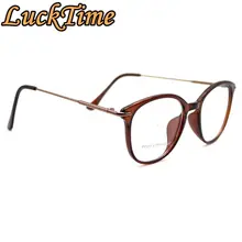 LuckTime модные круглые женские очки, оправа TR90, модные очки для близорукости, оправа для женщин Lucky Time, ретро оправа для очков по рецепту