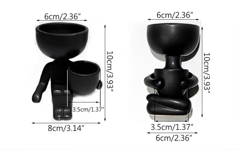 Strongwell керамические кукольные цветочные горшки, держатель для суккулентов, цветочный горшок с человеческим характером, держатель для ручек, сказочное украшение сада, подарок