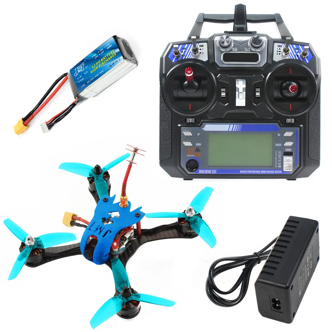 Радиоуправляемый дрокоптер RTF T180 4 дюйма 5 8G FPV гоночный Дрон HD камера черепаха 800TVL