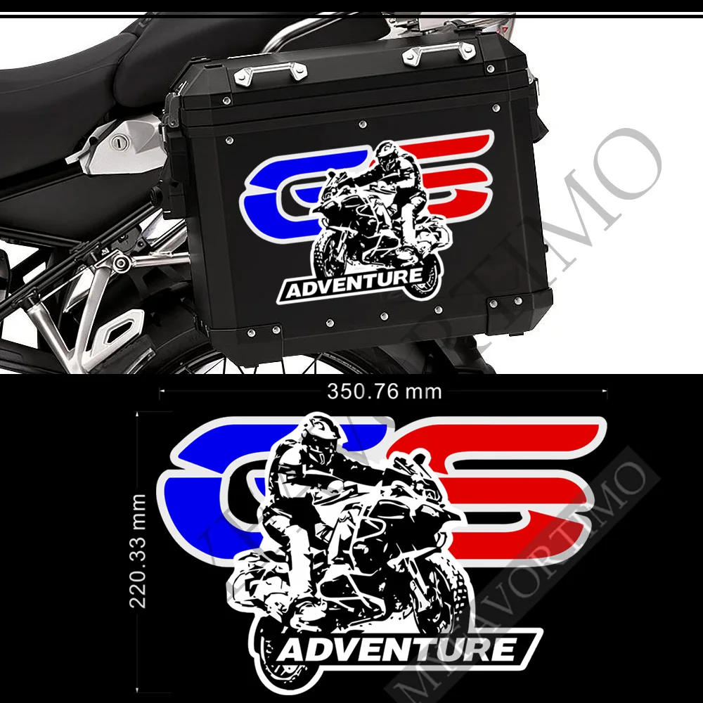 Trunk Panniers Luggage Aluminium Top Cases For BMW R1200GS F850GS F800GS R1250GS F750GS G310GS R1150GS GSA HP Stickers Adventure