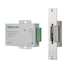 TMEZON Electric Strike Lock wąski typ elektryczny zamek do drzwi z kontrolą zasilania dla różnych drzwi tryb NC Fail Safe Access