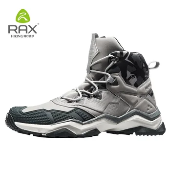 

Rax Men Waterproof Hiking Boots Outdoor Professional Mountain Trekking Shoes Leather Tactical Boots for Men Light Hiking Shoes