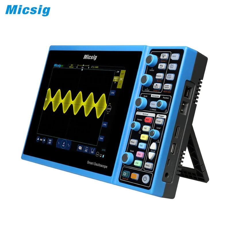 Micsig планшетный осциллограф STO1104C Plus 100 МГц 4CH 1GSa сенсорный экран с батареей 28mpts цифровой осциллограф