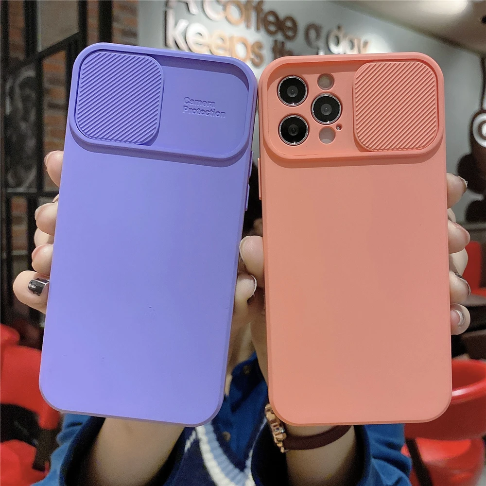 Case For Xiaomi Redmi Note 9 Pro Max 9S Cover POCO X3 PRO M3 Mi 10T Lite ens slider candy color 11 | Мобильные телефоны и