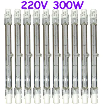 

10PK HALOGEN LIGHT BULB 220-240V 300W 300 WATT J TYPE T3 118mm (R7s) Halogen Bulbs