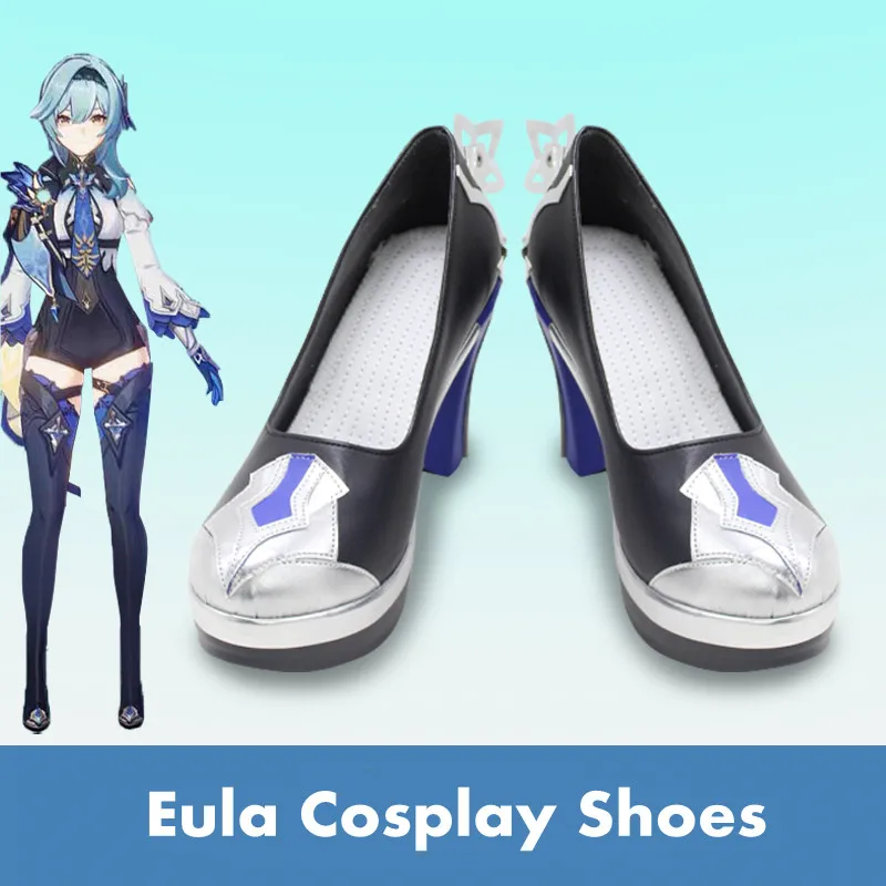 

Eula Cosplay Shoes Game Genshin Impact Cosplay Boots Footwear
