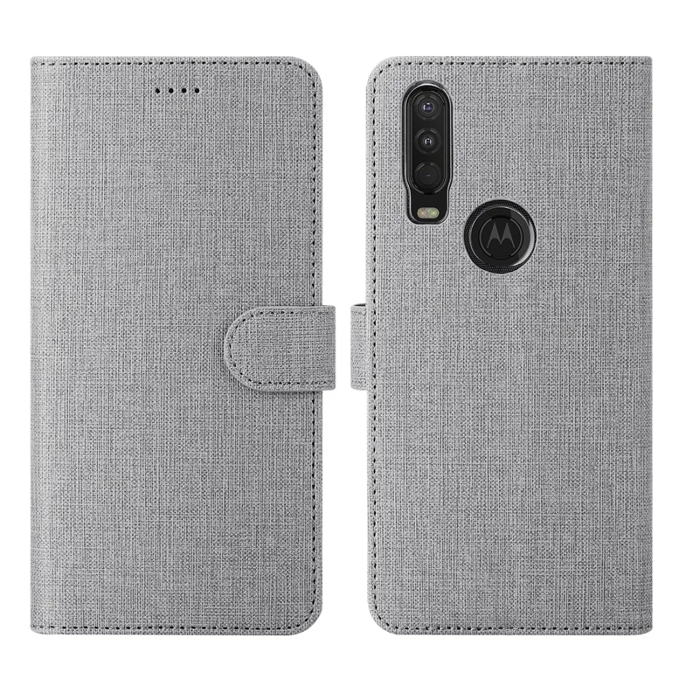Для Motorola Moto One Action раскладной чехол с держателем карты кобура магнитное притяжение чехол Coque для Moto One Action