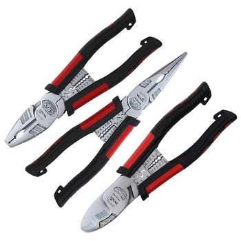 

Multitool Pliers Terminal Crimping Tool Wire Stripper Cable Cutter Crimper Crimp Plier Long Nose Pliers For Electrician 1PC