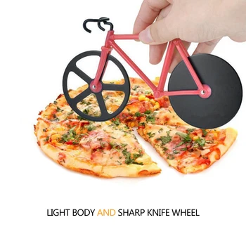 

High Quality Bicycle Pizza Cutter Wheel Stainless Steel Plastic Bike Roller Pizza Chopper Slicer Kitchen Gadge Pizza Accessories