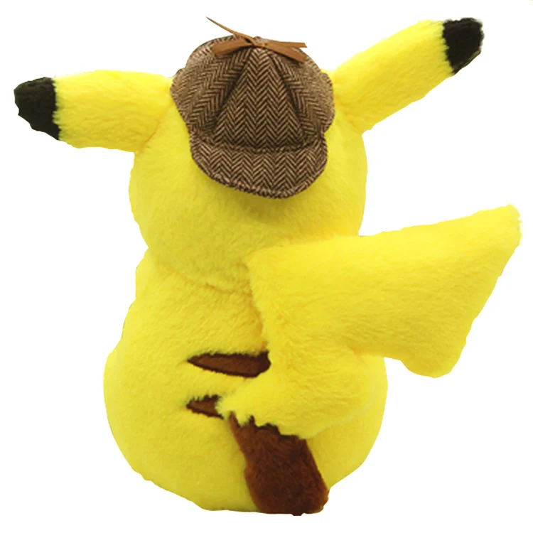 30 CM Detective Pikachu Plush Toy Cute Anime Plush Doll Children's Gift Toy Kids Cartoon Peluche Pikachu Japan Anime Game Toys