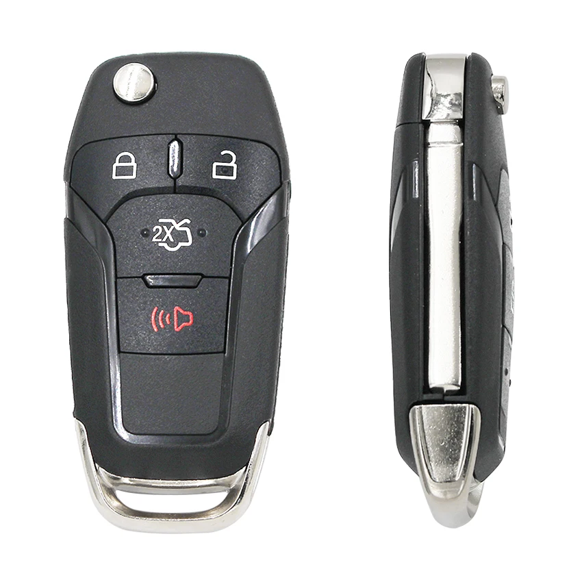 3+ 1/4 кнопки флип дистанционный ключ записи Fob 315 МГц ID49 чип для Ford Fusion 2013- FCC ID: N5F-A08TAA HU101