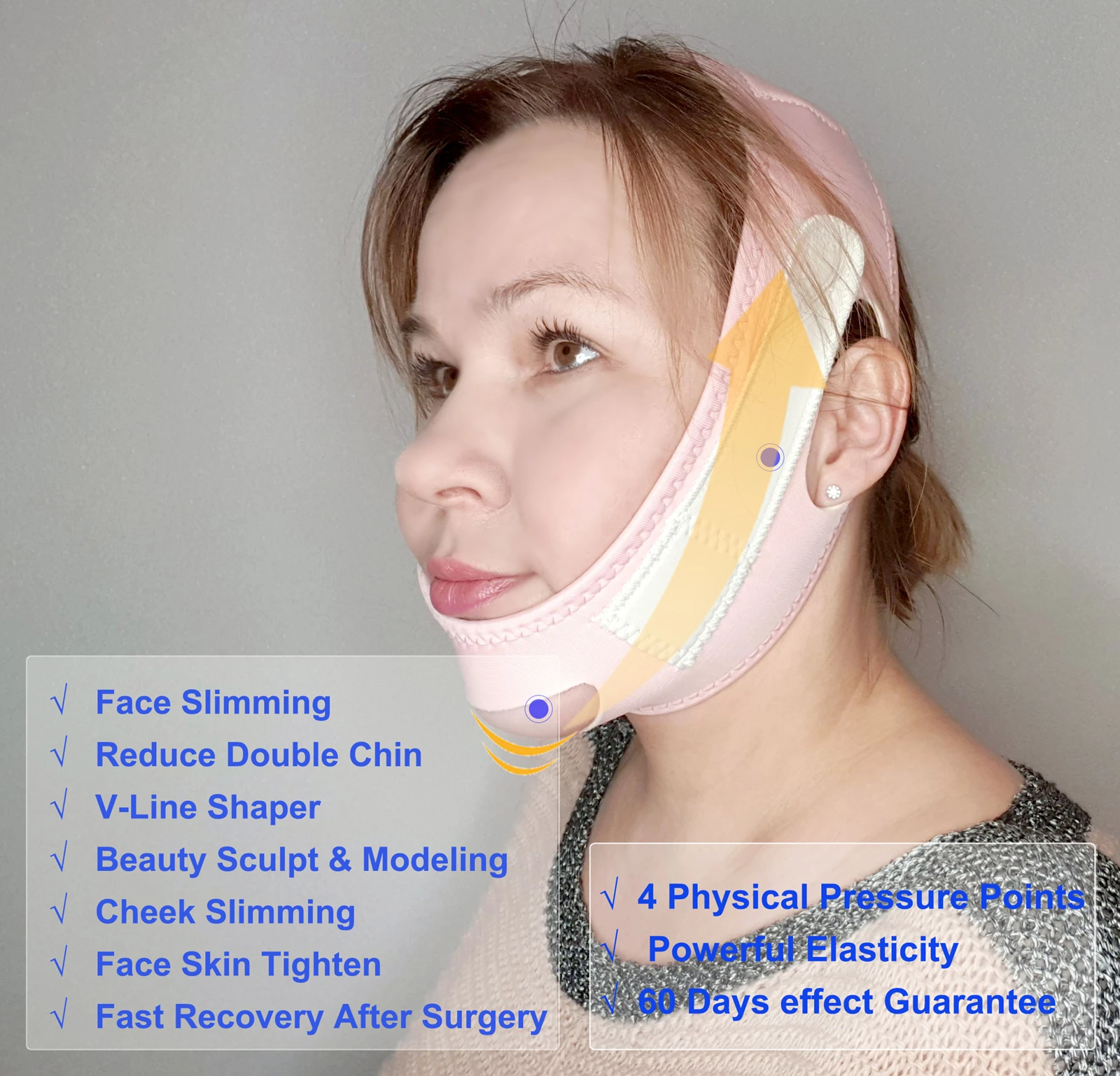 Face lifting Strap for Women V-Line Facial lift Bandage Sculpt Bandage  Double Chin Reducer Chin Up Slimming Strap Fixed Belt - AliExpress