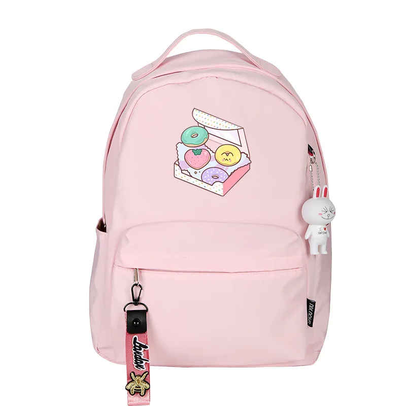 Корейский милый пончик женский маленький рюкзак панда рис ролл Bookbag