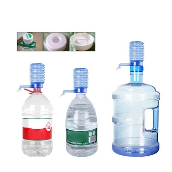 

1Pcs Push Type Water Bottle Pump for Gallon Bottle Removable Tube Innovative Manual Pump Dispenser Kitchen Supplies