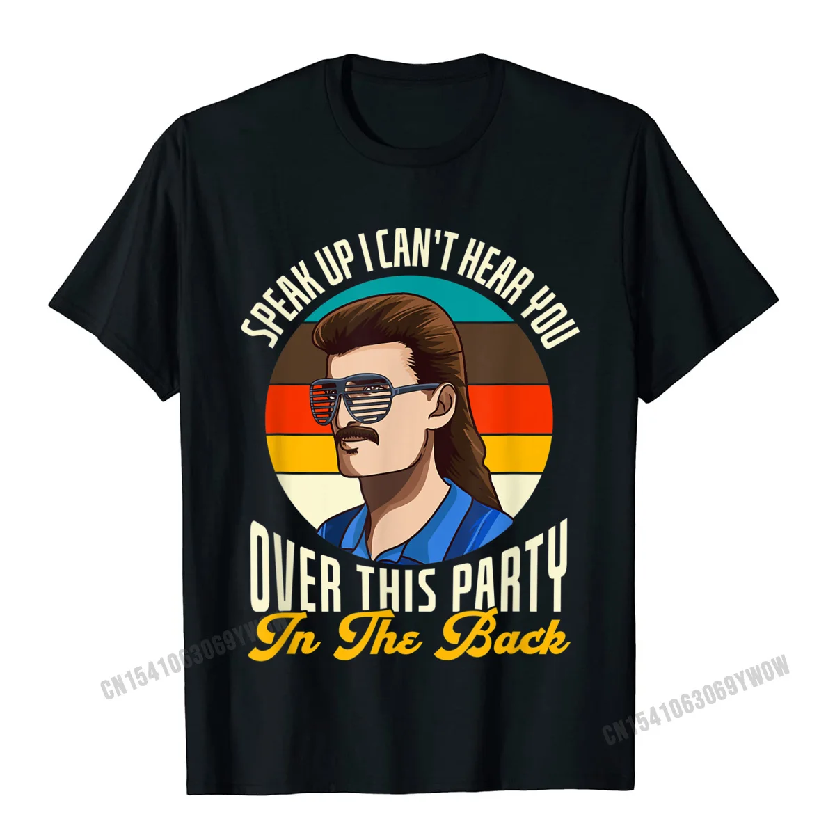 2021 New Birthday Custom Short Sleeve Top T-shirts Summer/Autumn Crew Neck Cotton Tops T Shirt for Men T Shirts Normal Funny Redneck Shirt Redneck Gift Funny Redneck Mullet T-Shirt__89 black